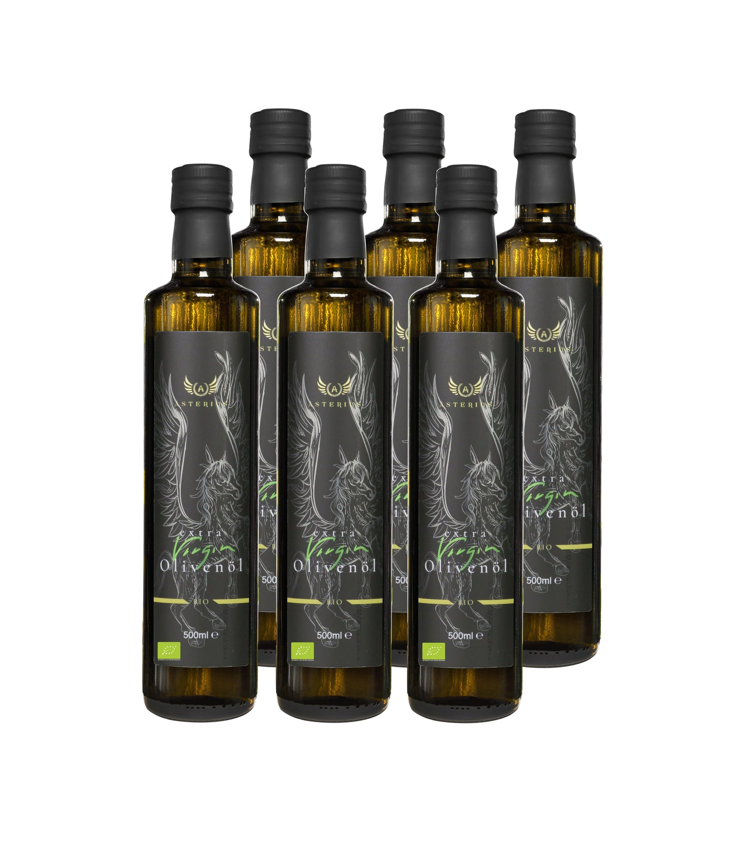 Asterius griechsiches Bio Olivenöl extra nativ - 6x500ml