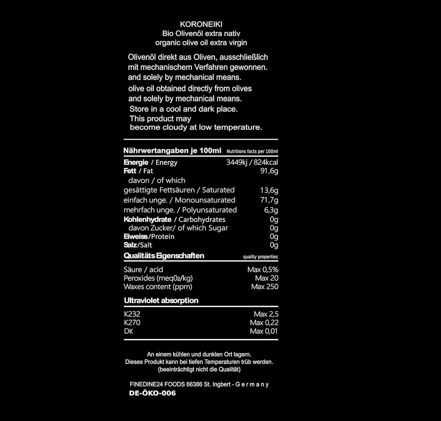 Asterius griechsiches Bio Olivenöl extra nativ - 6x500ml