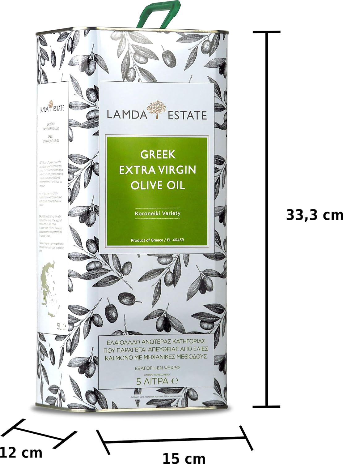 Lamda Estate Griechisches Olivenöl extra nativ Peleponnes 5 Liter