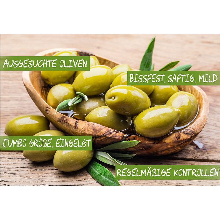 Lamda Estate - grüne Oliven 3x250g (750g)