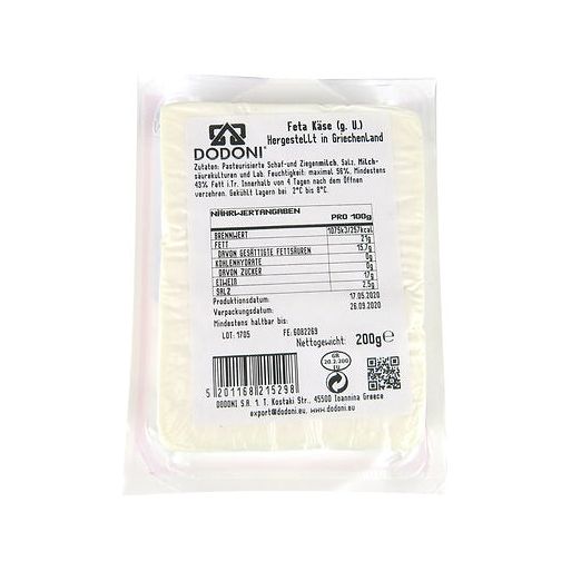 Dodoni Feta Käse Original 200g