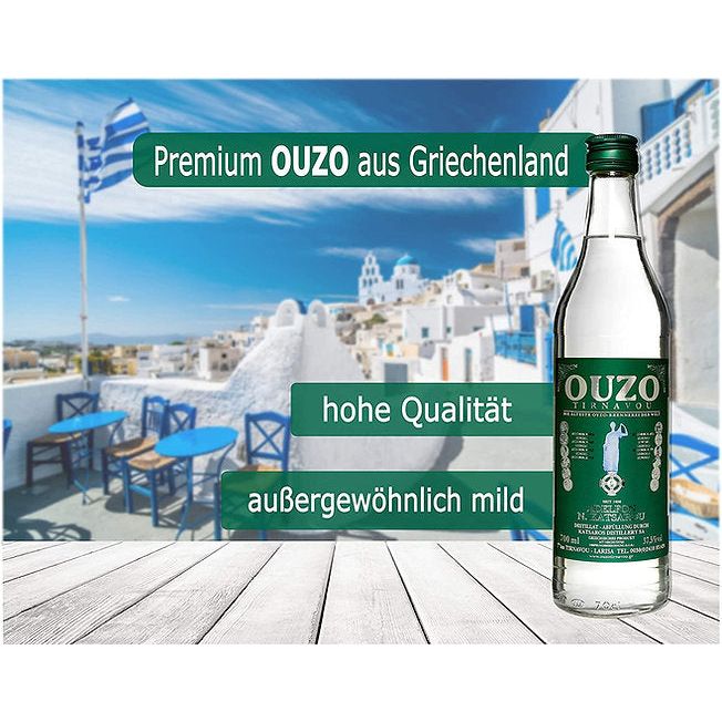 Griechischer Ouzo grün Tirnavou, Katsaros 700ml