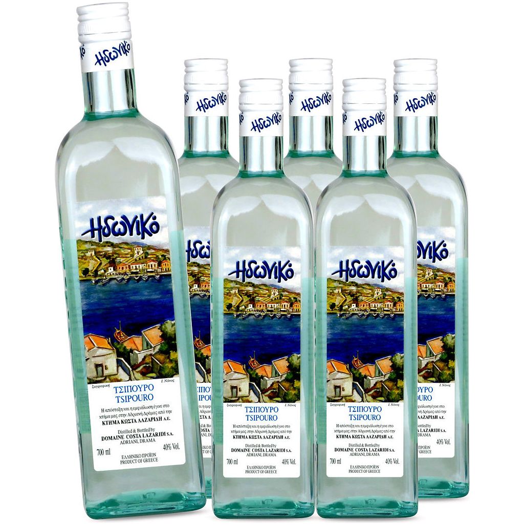 Vorteilspaket Idoniko Tsipouro ohne Anis 6x 700ml