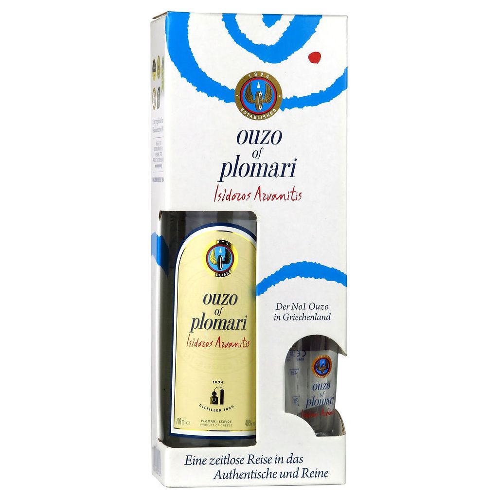 Ouzo of Plomari 700ml Geschenk Box