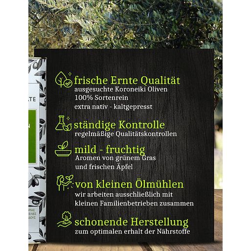 Lamda Estate Olivenöl extra nativ 3 Liter Kanister - MHD 28/01/2024