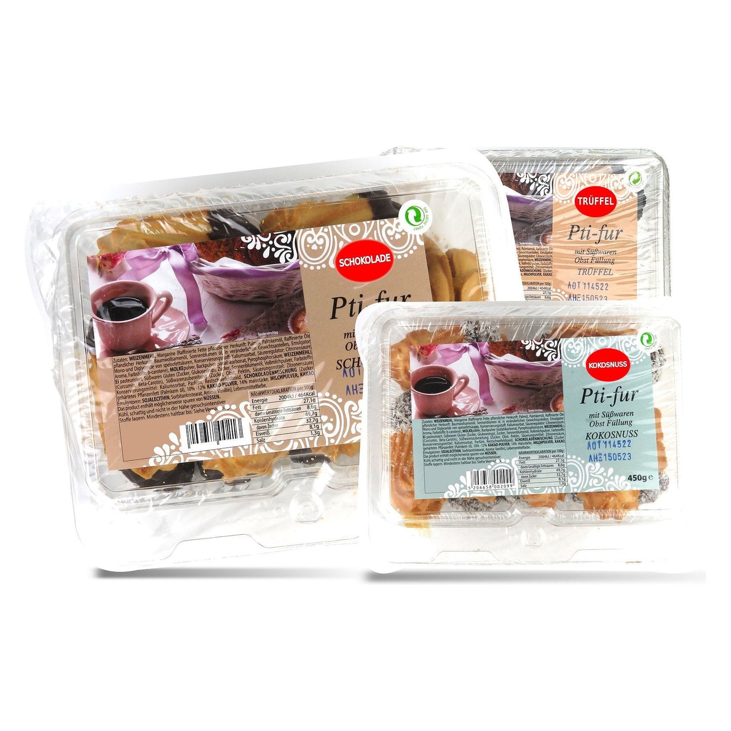 Petit Four Schoko-Trüffel, Obsfüllung 450g