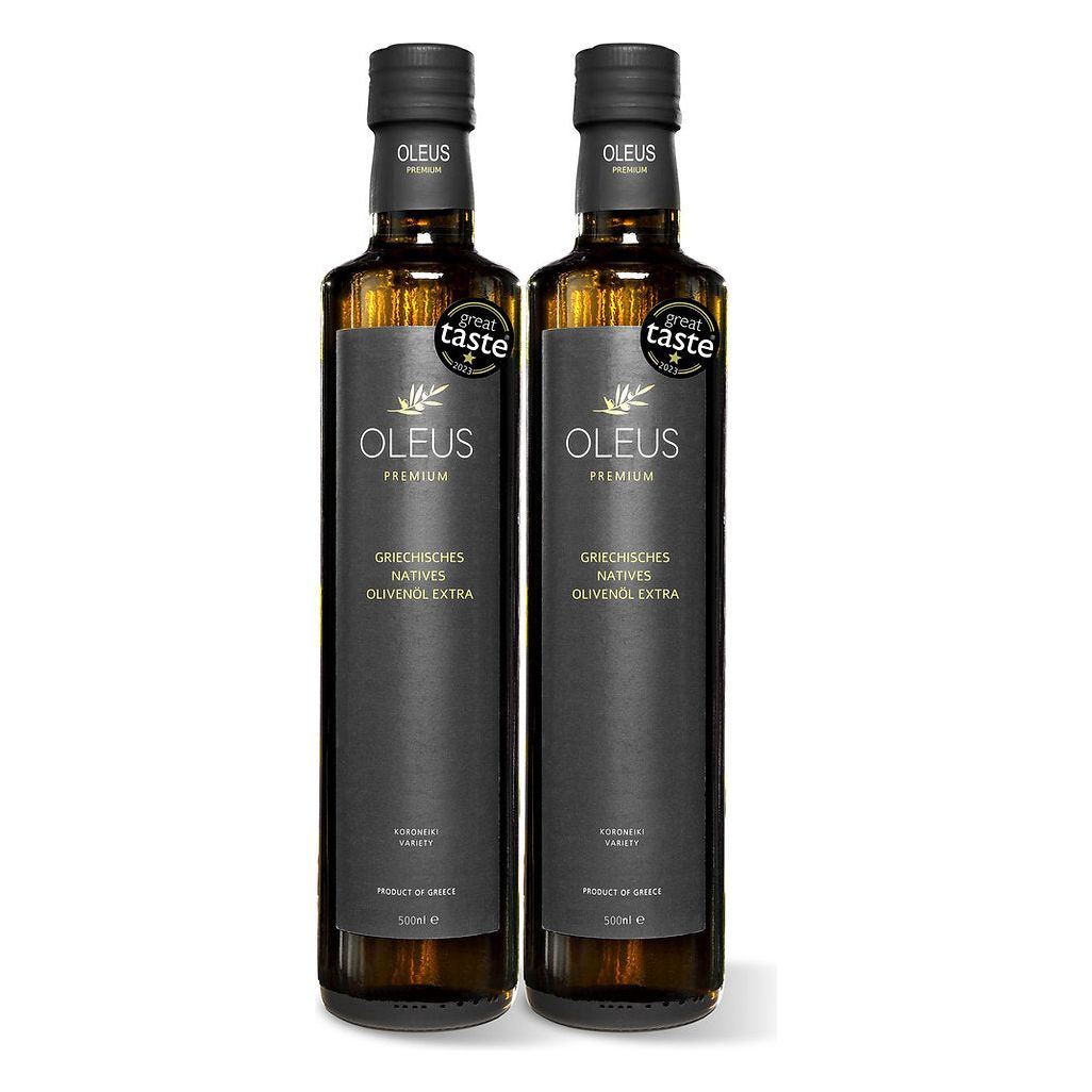 Oleus griechisches Olivenöl extra nativ - AWARD 1 Liter (2x500ml)