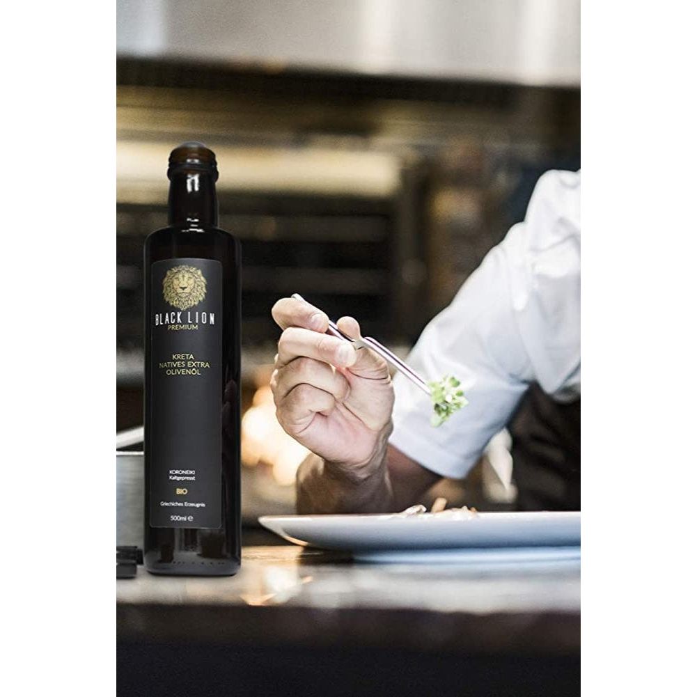 Griechsiches Bio Olivenöl & Olivenöl Zitrone - Black Lion - Asterius Probierset 2x500ml