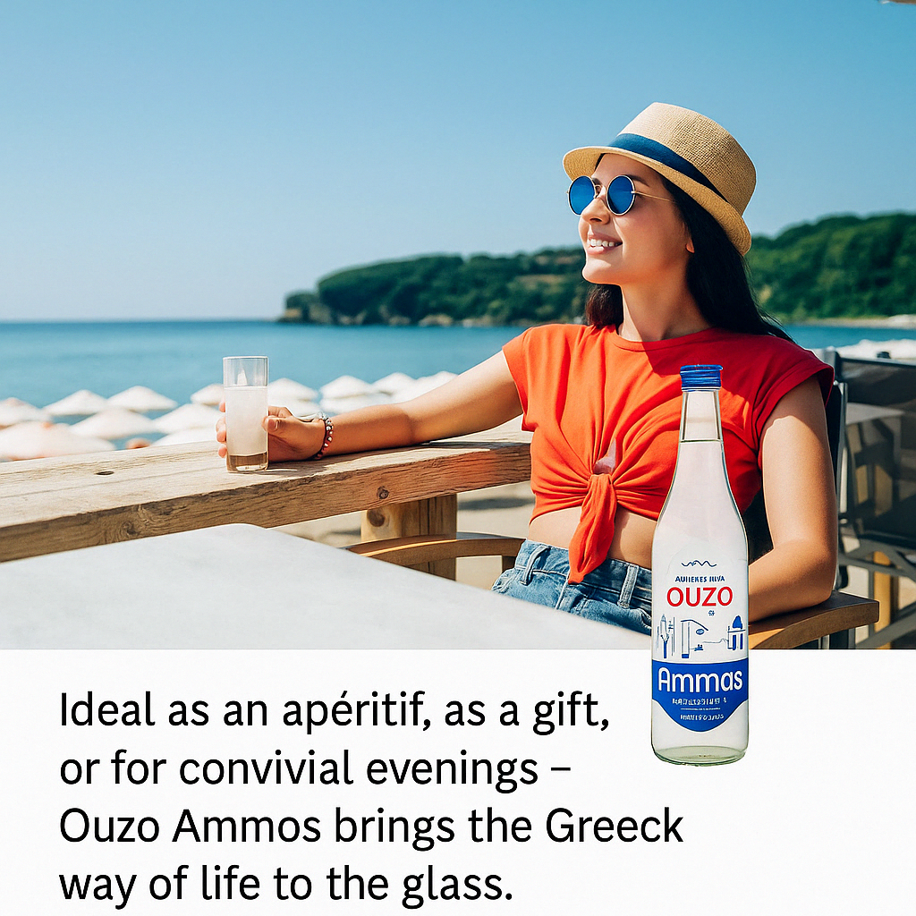 Ouzo Ammos mit Anis, griechischer Uzo Gatsios 6x700ml