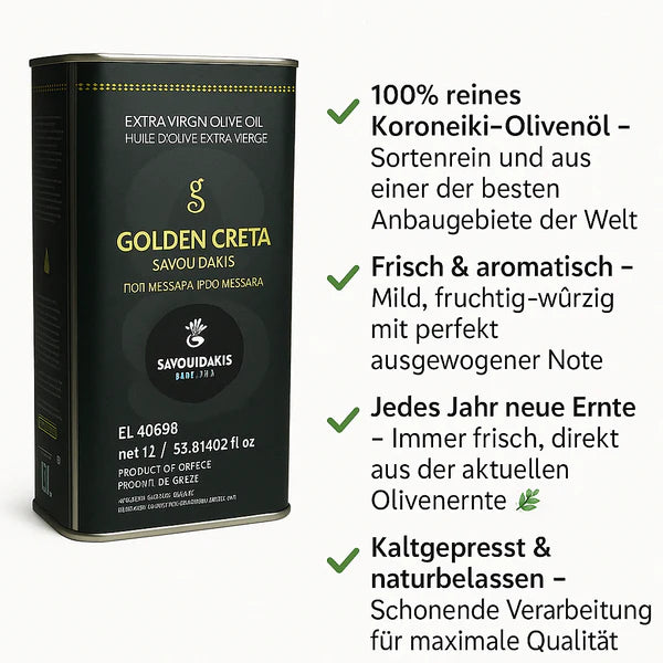 🌿 Lamda Estate Premium-Olivenöl Vorteilspaket – 5L + 1L Kreta Extra-Genuss Bundle