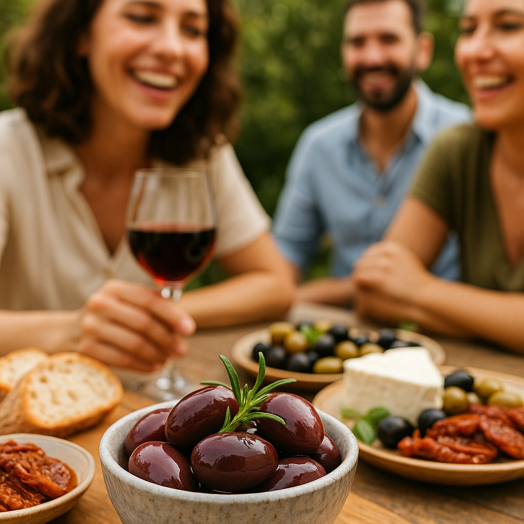 Lamda Estate - Kalamata schwarze griechische Oliven Jumbo (1Kg)