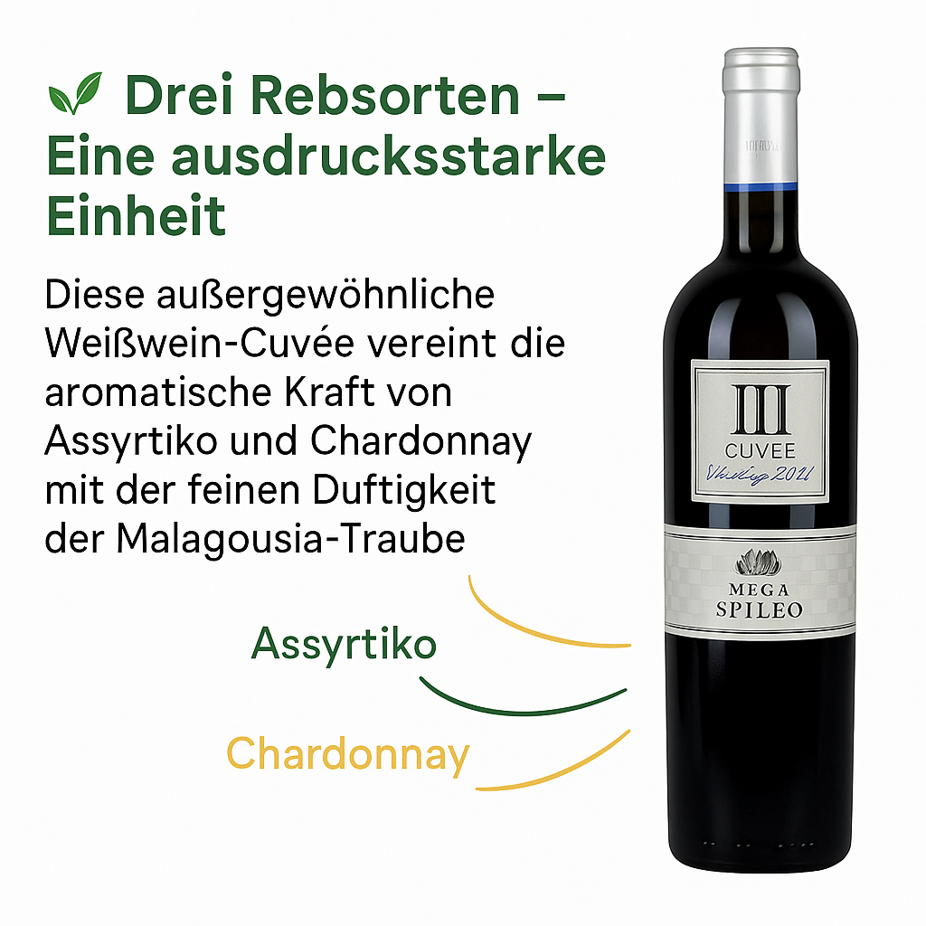 Mega Spileo griechischer Weisswein "Malagouzia" Cuveè 750ml