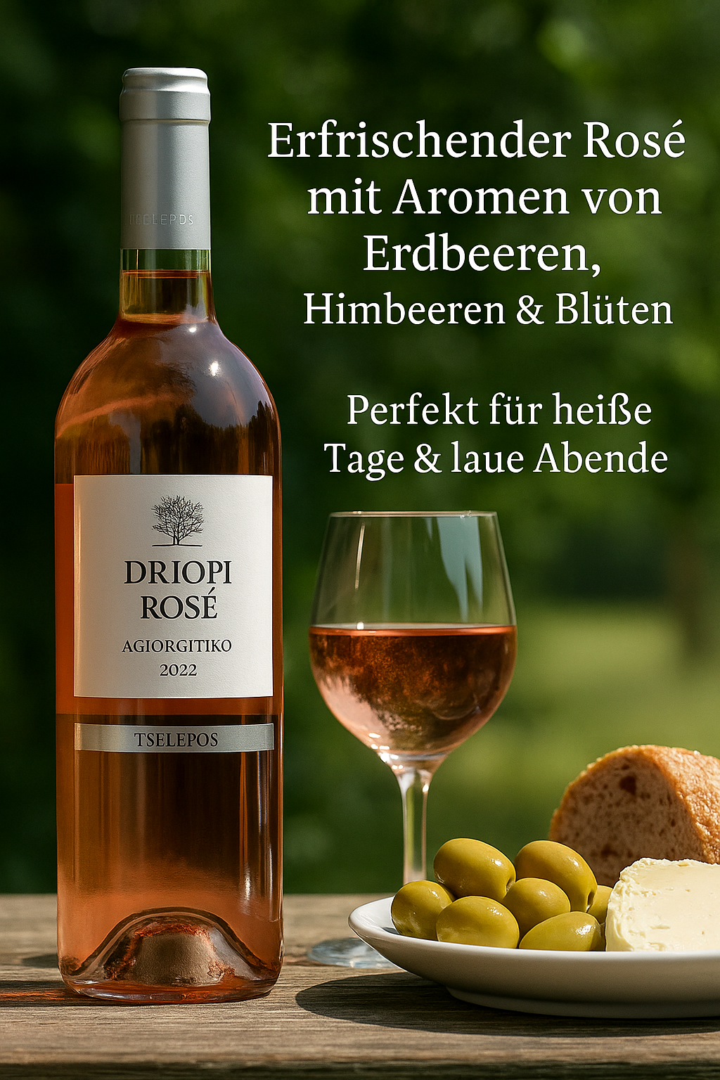 Tselepos Driopi griechischer Rosewein