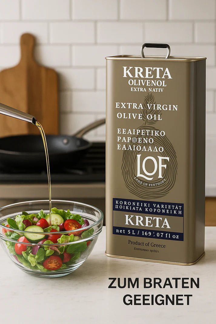 Kreta LOF griechisches Olivenöl 5 Liter extra nativ Kanister + Balsamico Creme 250g gratis