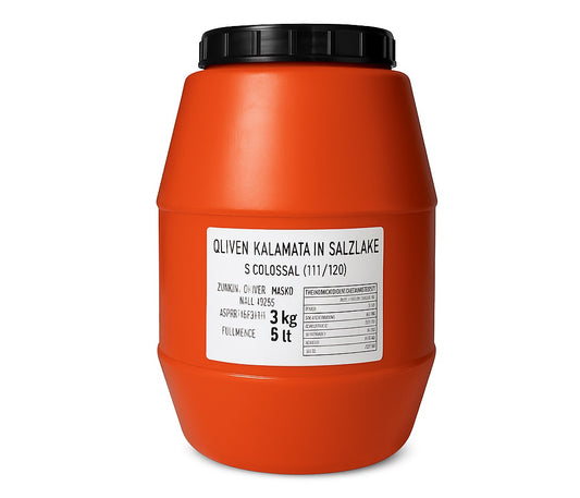 Kalamata griechische Oliven in Salzlake Colossal (3Kg)
