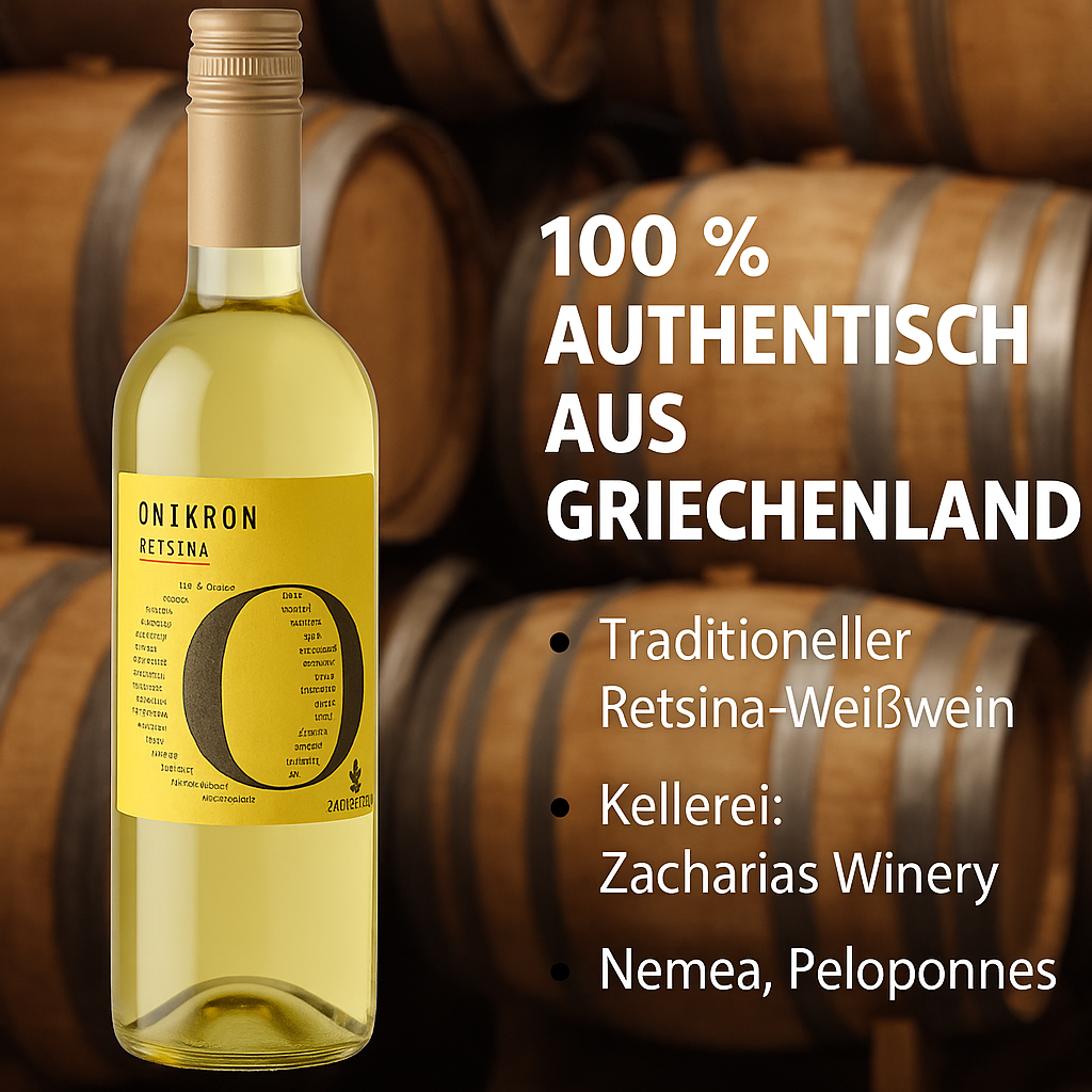 Retsina Omikron Weisswein geharzt 750ml