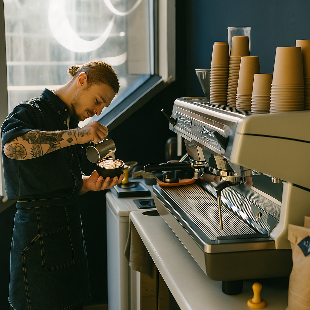 Dragon Coffee Barista – Kaffeebohnen 1kg – Italienische Röstung, kräftig & vollmundig, Kaffee ganze Bohnen mit hohem Koffeingehalt