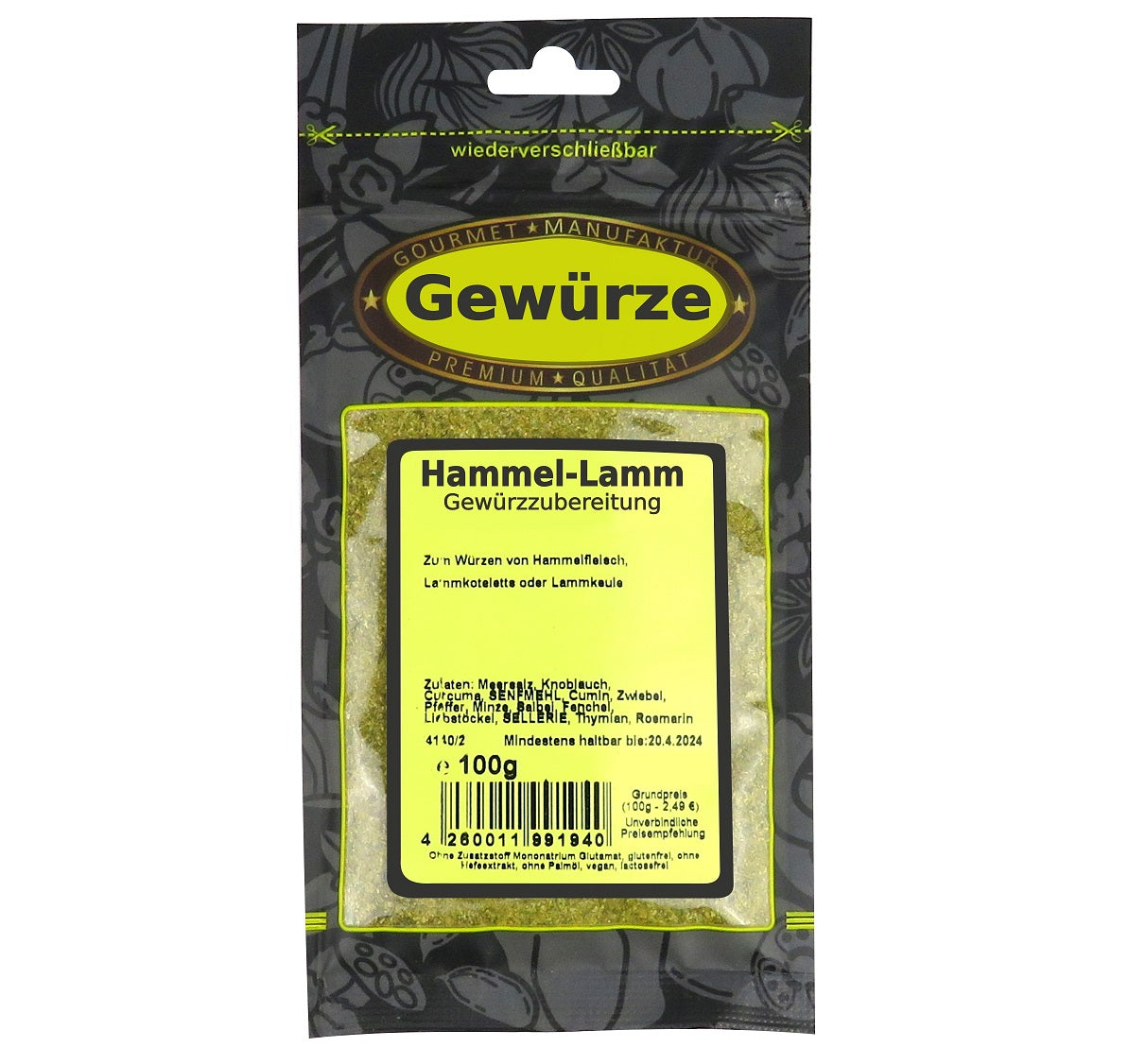 Lamm-Hammel Gewürz 100g – OREA-FEINKOST