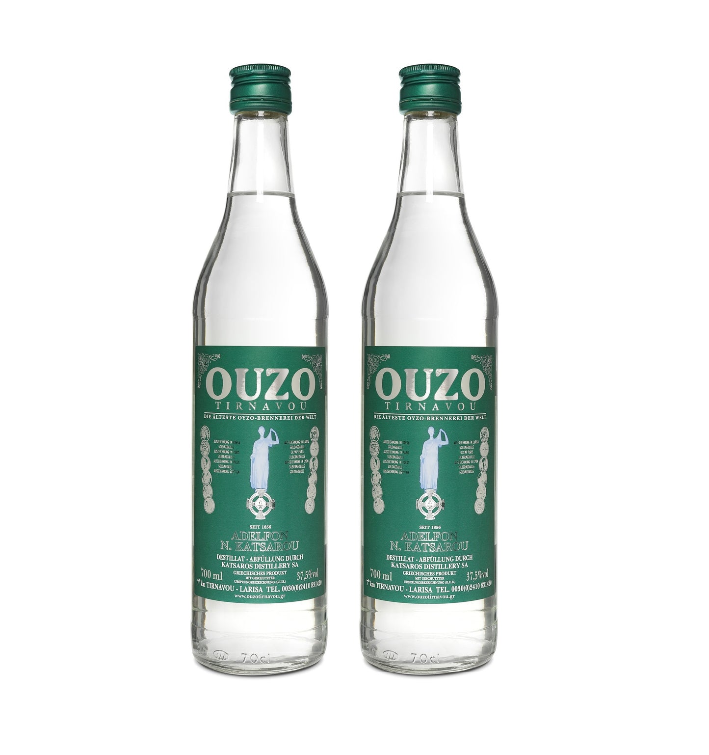 griechischer Ouzo grün Katsaros 2x 700ml