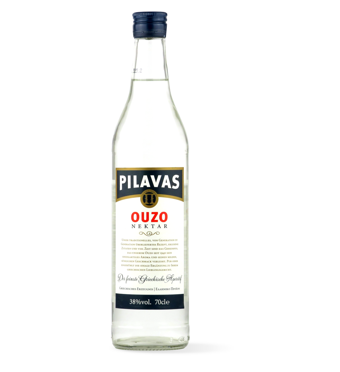 Ouzo Pilavas Nektar 38% 0,7l