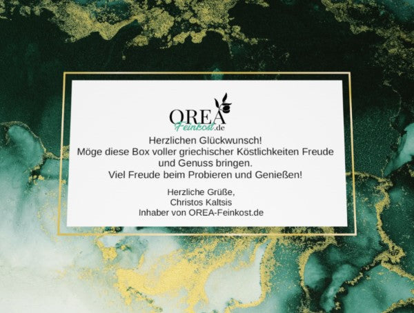 Griechisches Ouzo Probierset – 6x 200ml (Plomari, Babatzim, Meltemi) inkl. Ouzo Gläser, Geschenkbox & Grußkarte