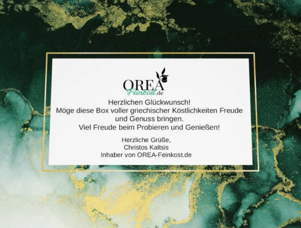 Olivenöl Extra Nativ 5 L – Lamda Estate, Koroneiki (Peloponnes) – mit Grußkarte (Geschenkkarte)