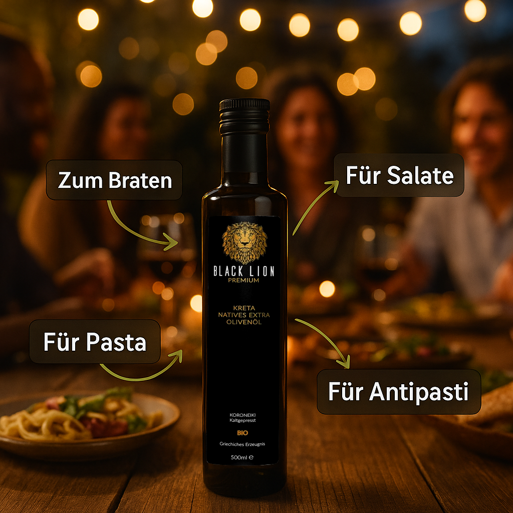 Kreta Black Lion Bio Griechisches Olivenöl extra nativ 750ml