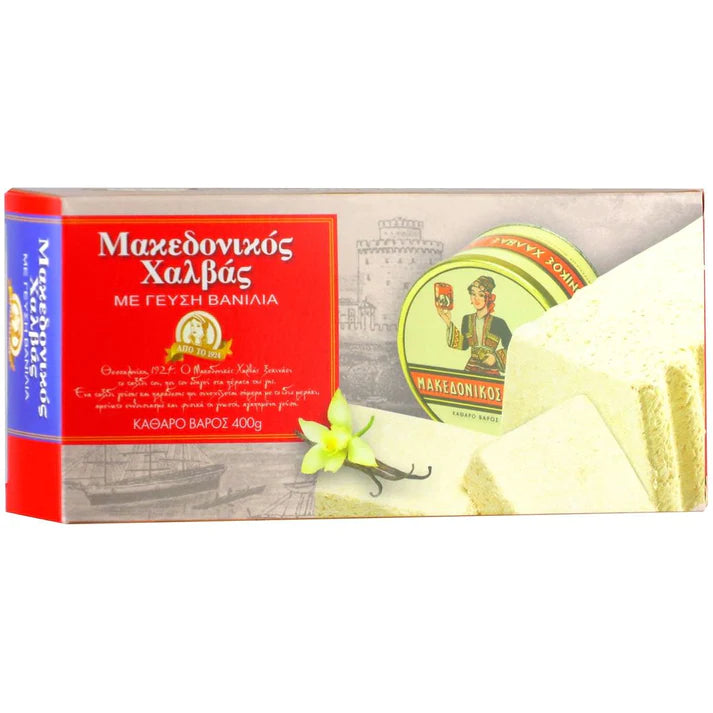 Makedonikos Halvas - Halwas Vanille 400g MHD 1/1/24