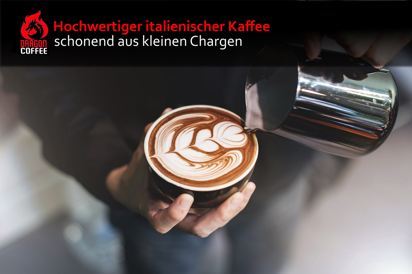 Kaffee Bohnen, Dragon Coffee Barista, frische ganze Kaffeebohnen, aus Italien 250g (Francesco Blend)