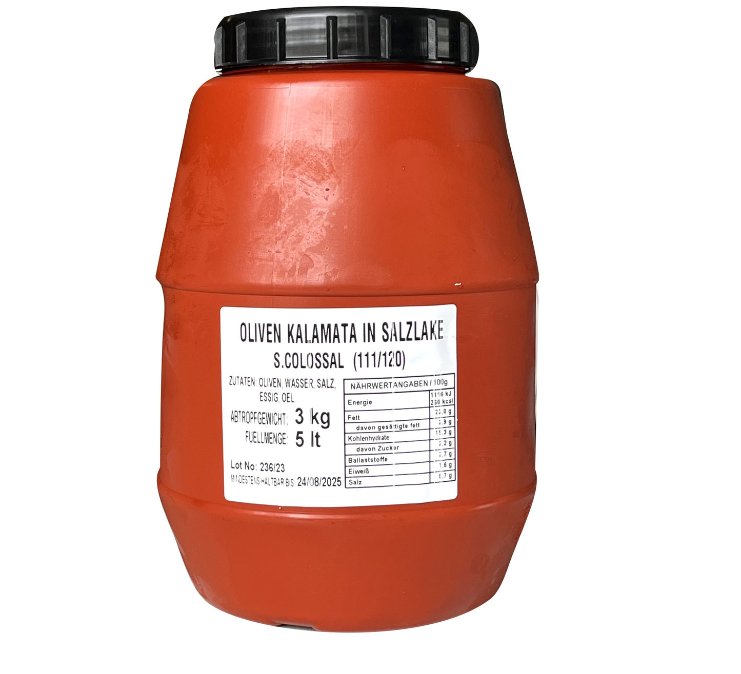Kalamata Oliven in Salzlake Colossal 3Kg (ausverkauft)