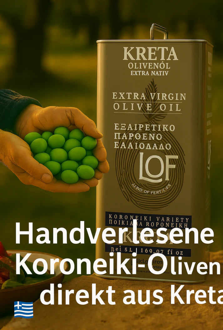 Kreta LOF griechisches Olivenöl 5 Liter extra nativ Kanister + Balsamico Creme 250g gratis