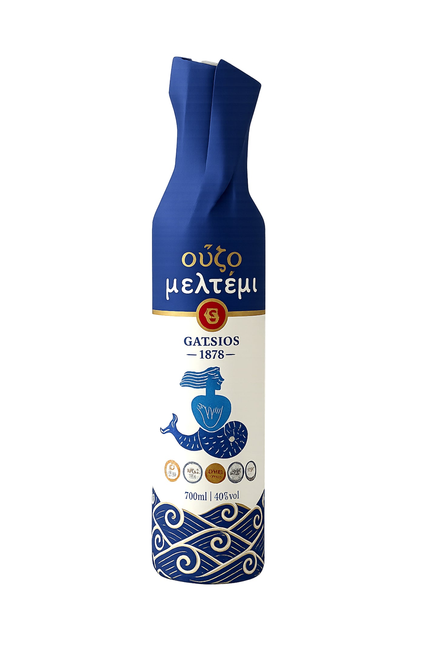 Ouzo Meltemi – Premium Ouzo aus Griechenland mit Anisgeschmack, 700 ml, 40 % vol.