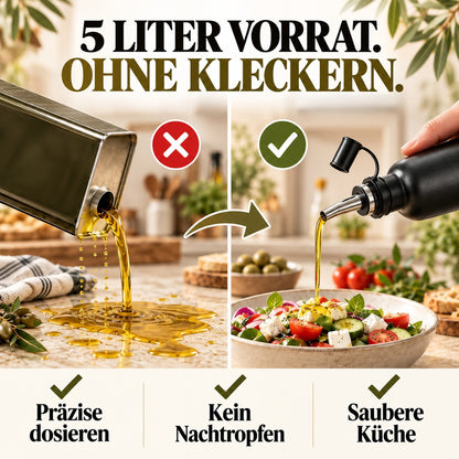 OREA Auswahl – 5L Extra Natives Olivenöl aus Kreta + Premium-Dosierflasche & Balsamico | Ernte 2025/26
