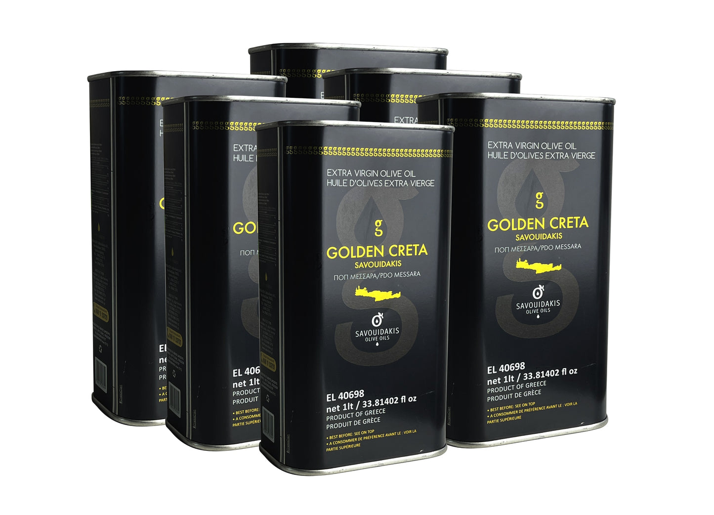 Special Aktion - Golden Creta, natives Olivenöl extra aus Kreta 6x1 Liter Kanister - Limitierte Vorbestellung 2-3 Wochen Versandzeit