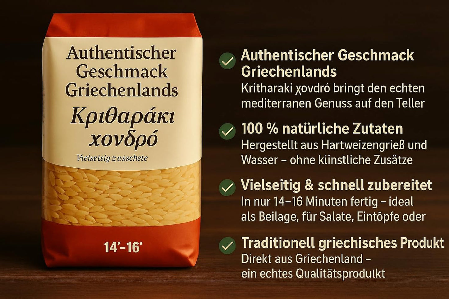 Stella Orzo - Kritharaki griechische Reisnudeln - 500g