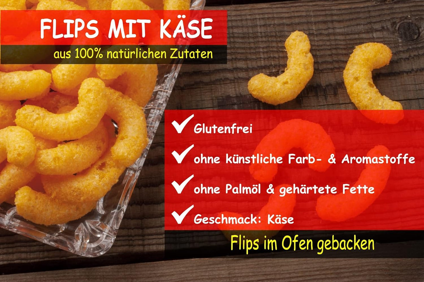 Jumbo Flips Garidares (Käse) Snacks 40g