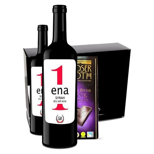 OREA.FEINKOST - Genusspaket Rotwein + Schokolade - Geschenk Box Mein Shop 