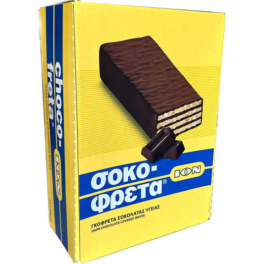 Sokofreta - Dunkelschokolade - Schokowaffel ION 20x38g