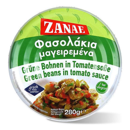 ZANAE grüne Bohnen in Tomatensauce 280gr