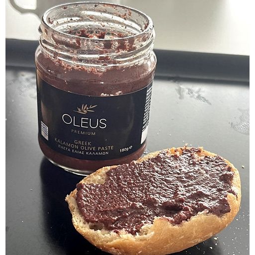 Oleus Premium Olivenpaste - Brotaufstrich aus Kalamata Oliven 180g