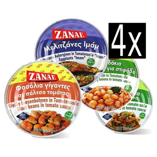 Probierset Vegatarisch ZANAE Konserven 4x 280g