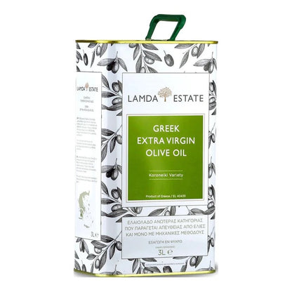 Lamda Estate griechisches extra natives Olivenöl 3 Liter - Limitierte Vorbestellung: Frisches Olivenöl in 3-4 Wochen geliefert