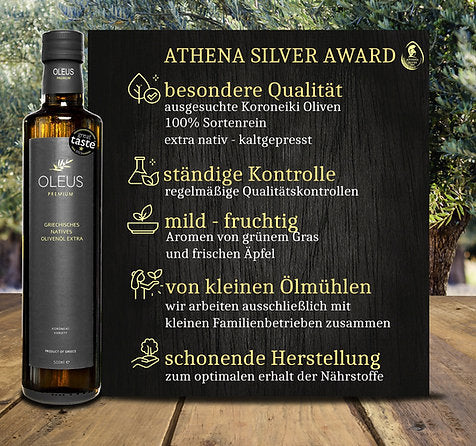 Oleus griechisches Olivenöl extra nativ - AWARD (6x500ml (3L.))