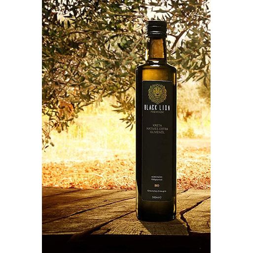 Griechsiches Bio Olivenöl & Olivenöl Zitrone - Black Lion - Asterius Probierset 2x500ml