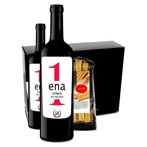 OREA.FEINKOST - Genusspaket Rotwein + Grissini - Geschenk Box Mein Shop 