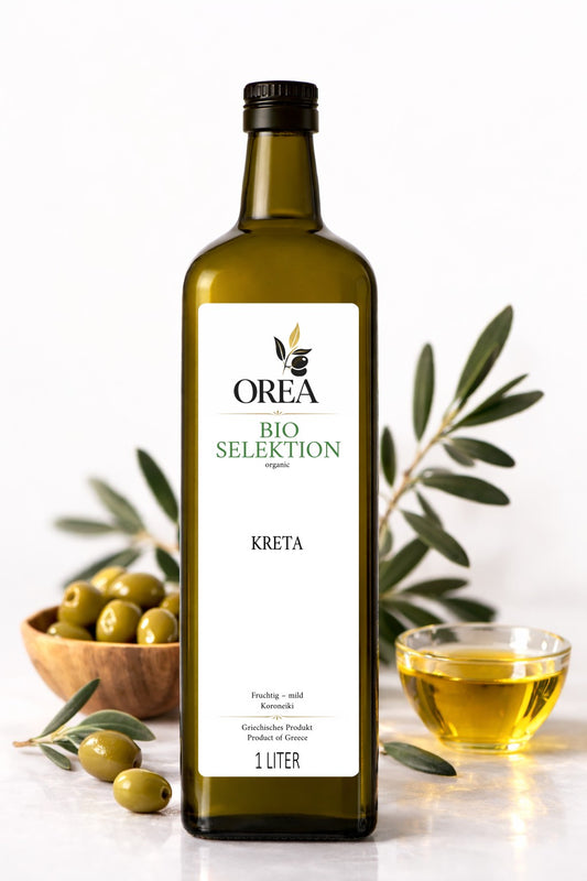 OREA Bio Olivenöl Extra Nativ aus Kreta – 1L Koroneiki (Ernte 2025/26) | Frisch abgefüllt - ausverkauft