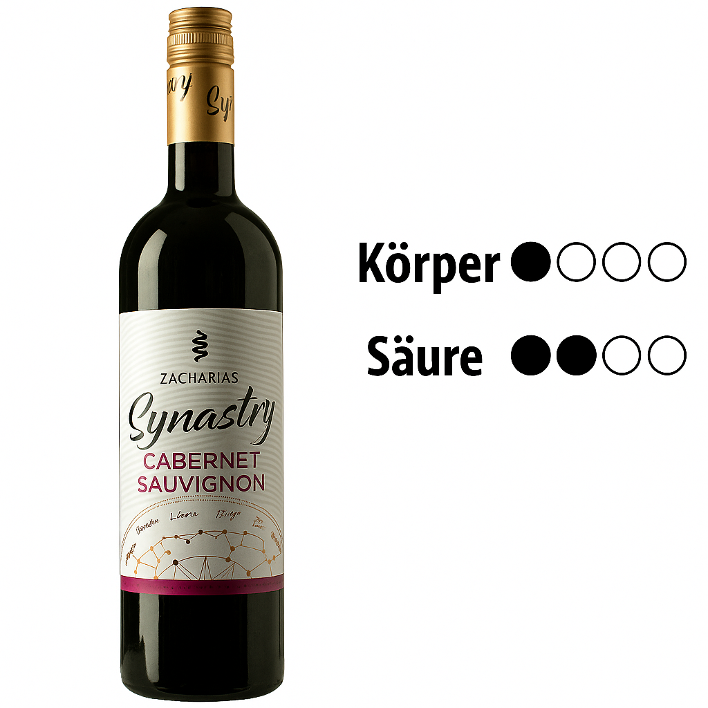 Zacharias Cabernet Sauvignon Wein - griechischer Rotwein 750ml