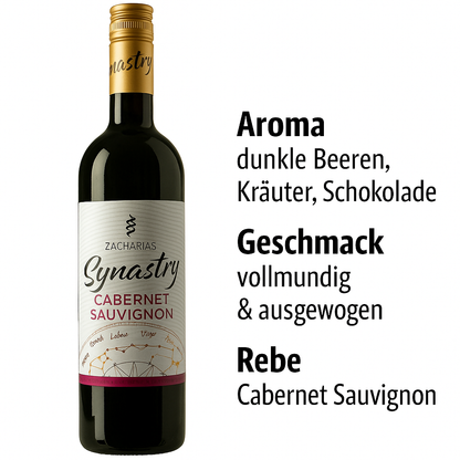 Zacharias Cabernet Sauvignon Wein - griechischer Rotwein 750ml