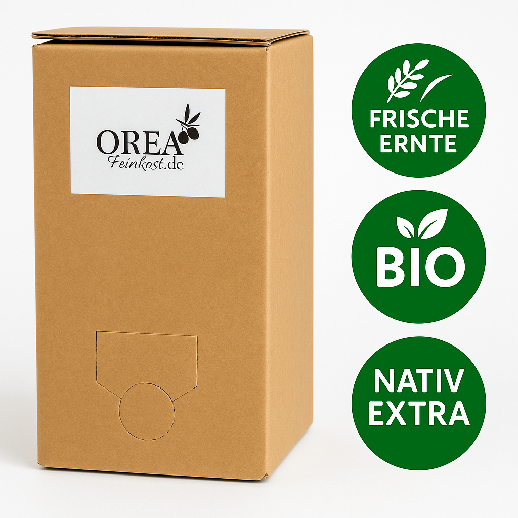 OREA-FEINKOST Bio griechisches Olivenöl nativ extra – Bag-in-Box 5 L