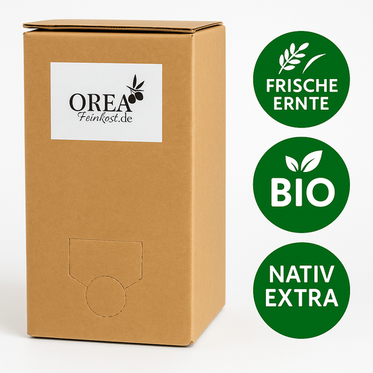 OREA-FEINKOST Bio griechisches Olivenöl nativ extra – Bag-in-Box 5 L